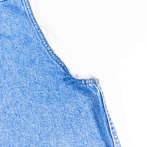 GAP Pearl Snap Denim Sleeveless Shirt Sawtooth