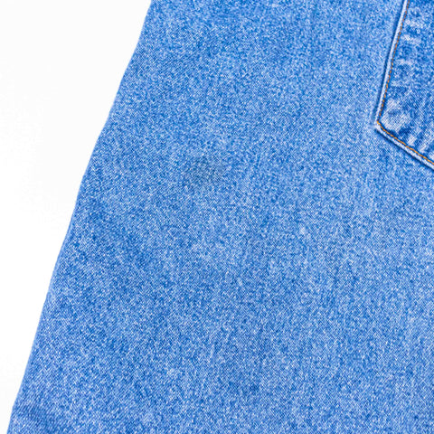 GAP Pearl Snap Denim Sleeveless Shirt Sawtooth