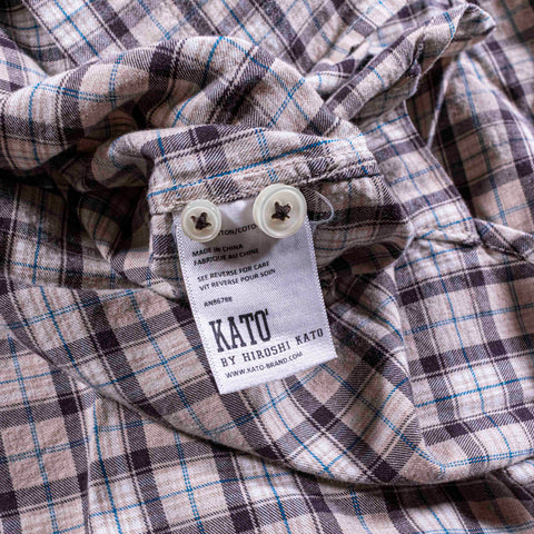 Hiroshi Kato Plaid Check Button Shirt