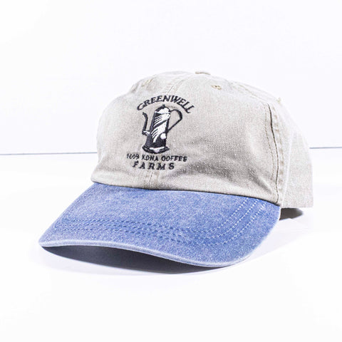 Greenwell Kona Coffee Farms Hat Sun Faded