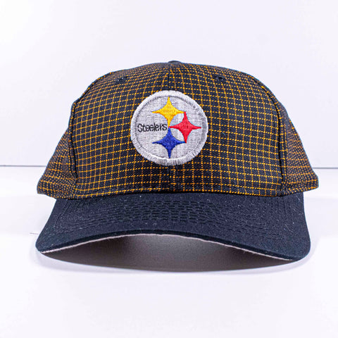 Pittsburgh Steelers Logo 7 Grid Snapback Hat NFL