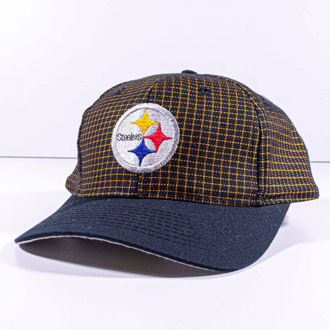 Pittsburgh Steelers Logo 7 Grid Snapback Hat NFL