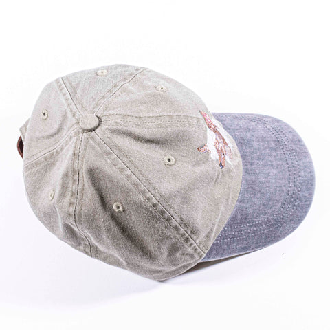 Dog Embroidered Adjustable Hat Sun Faded
