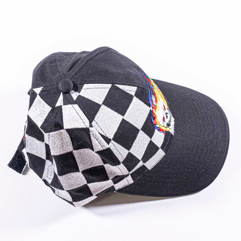 Speed Demon Skull Flame Race Adjustable Hat