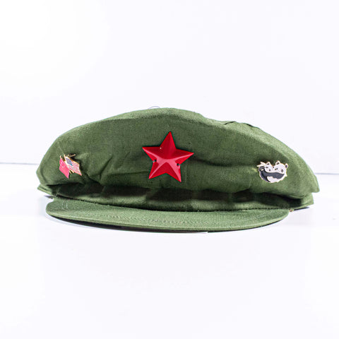 Chinese People's Liberation Army (PLA) Military Hat w/ Collectable Pins