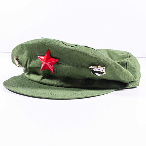 Chinese People's Liberation Army (PLA) Military Hat w/ Collectable Pins