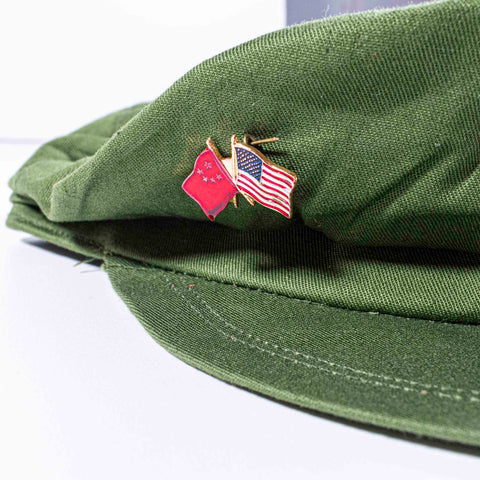 Chinese People's Liberation Army (PLA) Military Hat w/ Collectable Pins