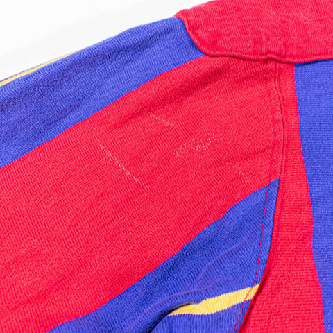 Polo Ralph Lauren Striped Rugby Shirt Longsleeve Made in USA Elbow Patches