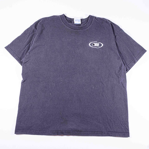 BET Logo Black Entertainment Television Promo T-Shirt Sun Faded