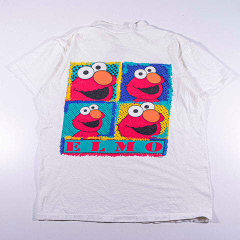 Elmo Sesame Street Squares Cartoon T-Shirt