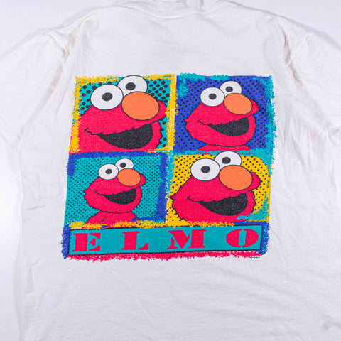 Elmo Sesame Street Squares Cartoon T-Shirt