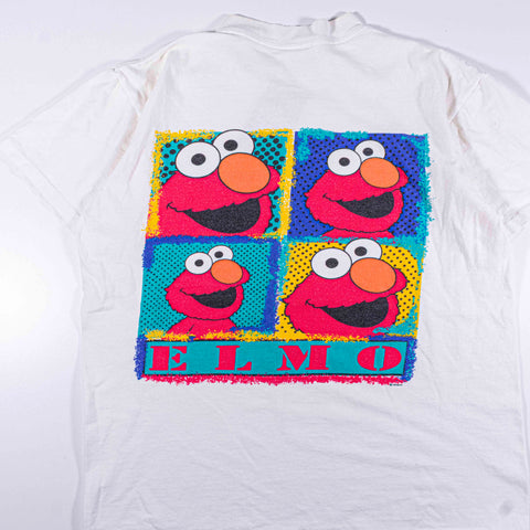 Elmo Sesame Street Squares Cartoon T-Shirt