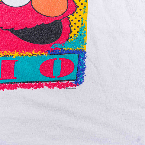 Elmo Sesame Street Squares Cartoon T-Shirt
