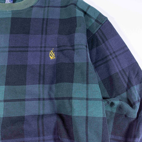 Nautica Tartan Plaid Logo Sweatshirt