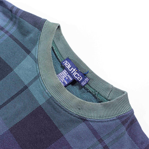 Nautica Tartan Plaid Logo Sweatshirt