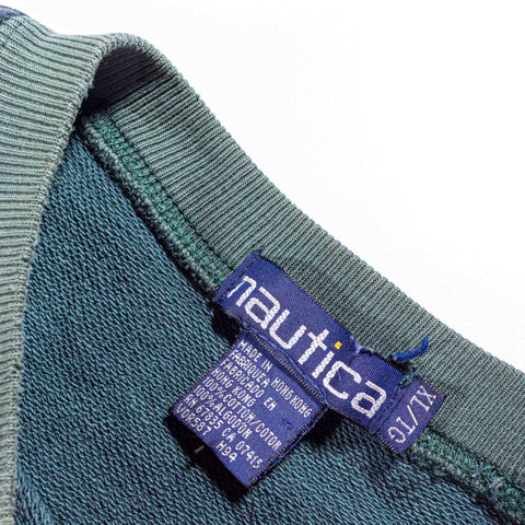 Nautica Tartan Plaid Logo Sweatshirt