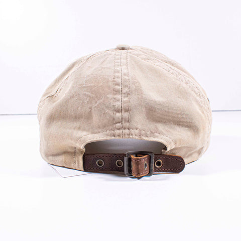 Banana Republic Island Supply Leather Strapback Hat Paint Splatter Made in USA