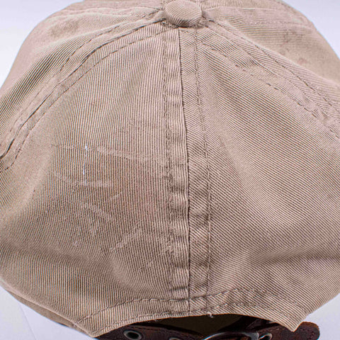 Banana Republic Island Supply Leather Strapback Hat Paint Splatter Made in USA