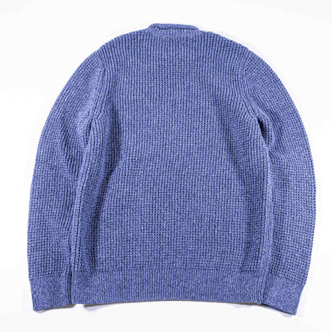 LL Bean Fisherman Organic Waffle Rollneck Crew Sweater