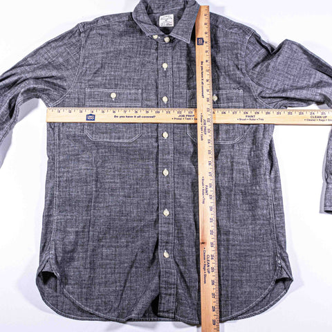 J Crew Chambray Denim Utility Work Shirt