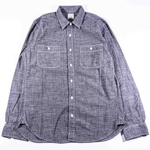 J Crew Chambray Denim Utility Work Shirt