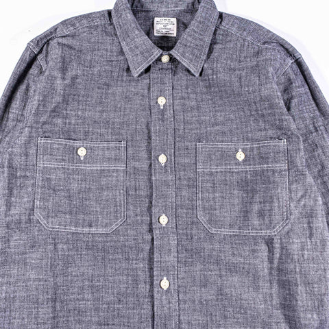 J Crew Chambray Denim Utility Work Shirt