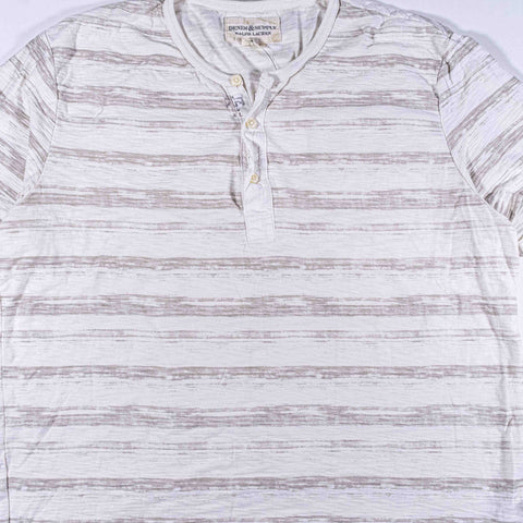 Denim & Supply Ralph Lauren Striped Slub Henley Shirt