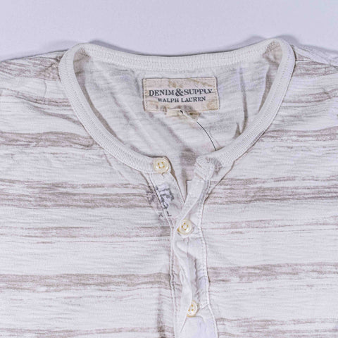 Denim & Supply Ralph Lauren Striped Slub Henley Shirt