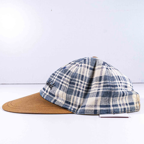 The Golfing World Long Brim Plaid Hat Dunlop Head Wear Made in Japan