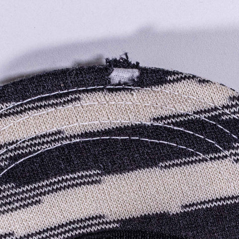 Missoni Wool Zebra Print Military Cadet Hat Distressed