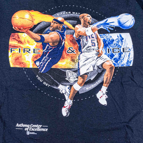 Vince Carter Jason Kidd New Jersey Nets Fire Ice T-Shirt