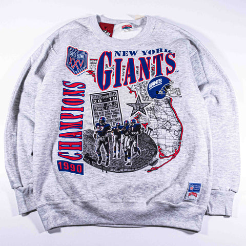 New York Giants Super Bowl XXV Champions Nutmeg Sweatshirt 1990