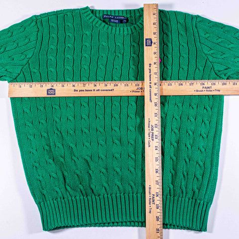 Ralph Lauren Pony Cable Knit Crew Sweater