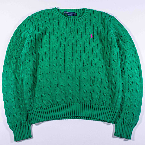 Ralph Lauren Pony Cable Knit Crew Sweater