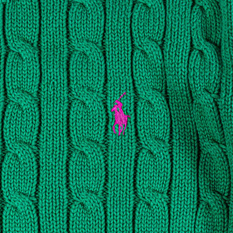 Ralph Lauren Pony Cable Knit Crew Sweater