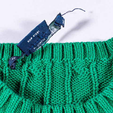Ralph Lauren Pony Cable Knit Crew Sweater