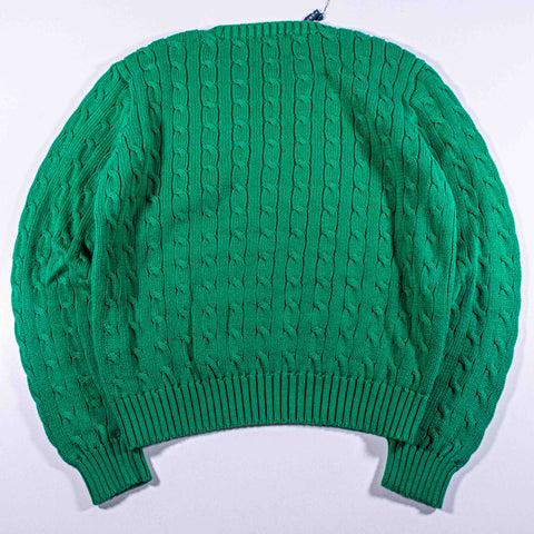 Ralph Lauren Pony Cable Knit Crew Sweater