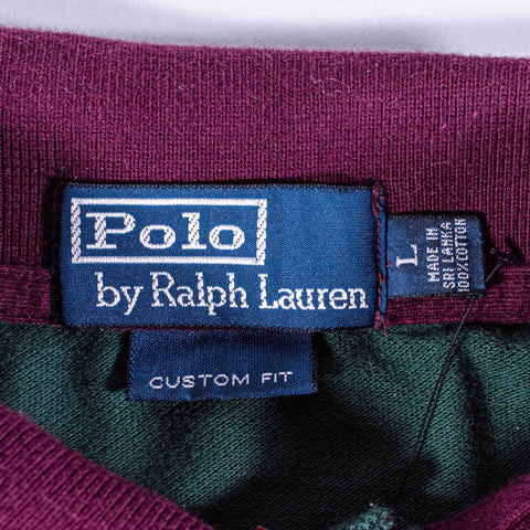 Polo Ralph Lauren NYC Lion Crest Striped Rugby Shirt