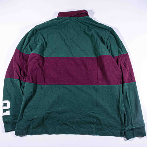 Polo Ralph Lauren NYC Lion Crest Striped Rugby Shirt