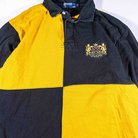 Polo Ralph Lauren Two Lion Crest Checkered Rugby Shirt