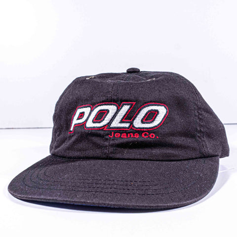 Polo Jeans Co Ralph Lauren Leather Strapback Hat