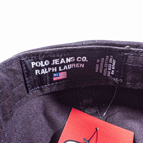 Polo Jeans Co Ralph Lauren Leather Strapback Hat