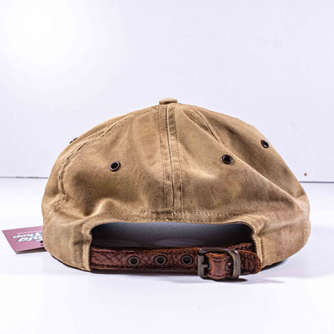 RRL Double RL Ralph Lauren Two Tone Leather Strap Hat Made in USA