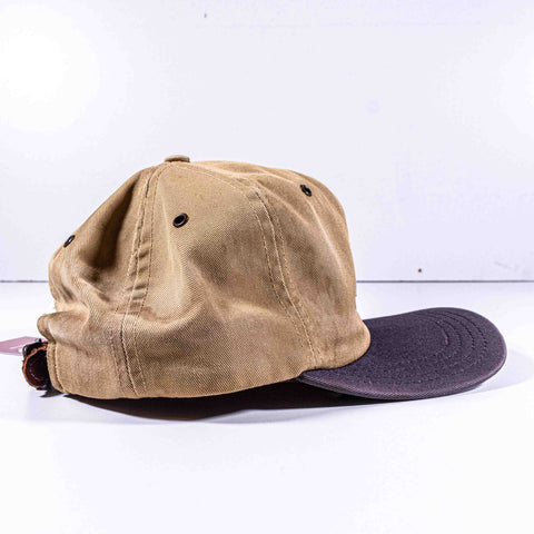 RRL Double RL Ralph Lauren Two Tone Leather Strap Hat Made in USA
