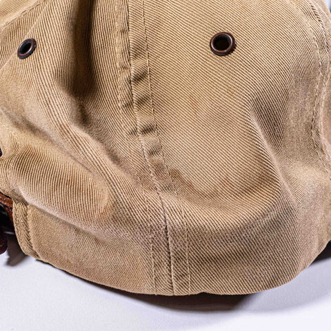 RRL Double RL Ralph Lauren Two Tone Leather Strap Hat Made in USA