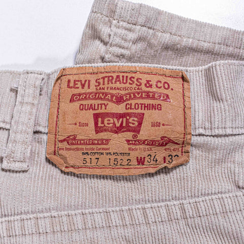 Levis 517 1522 Corduroy Bootcut Jeans Pants