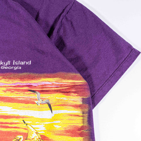 Lighthouse Seagull Jekyll Island Georgia AOP T-Shirt