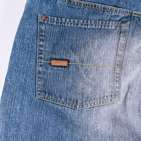 Akademiks Baggy Wide Leg Jean Short Jorts