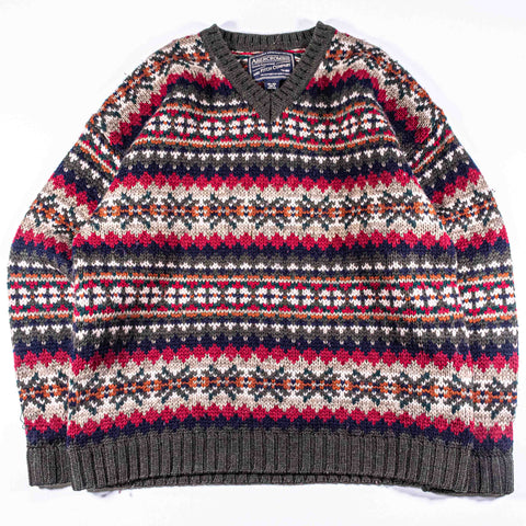 Abercrombie & Fitch Fair Isle Nordic Wool Sweater