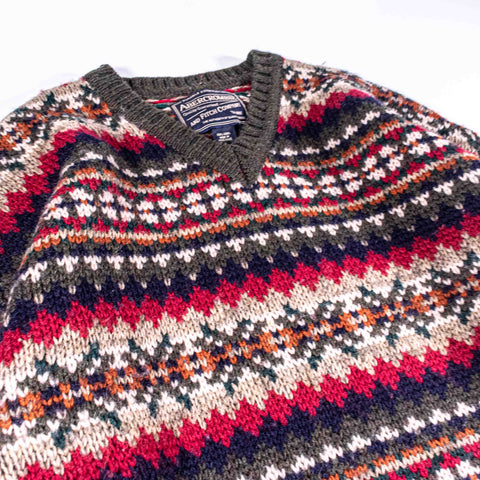 Abercrombie & Fitch Fair Isle Nordic Wool Sweater